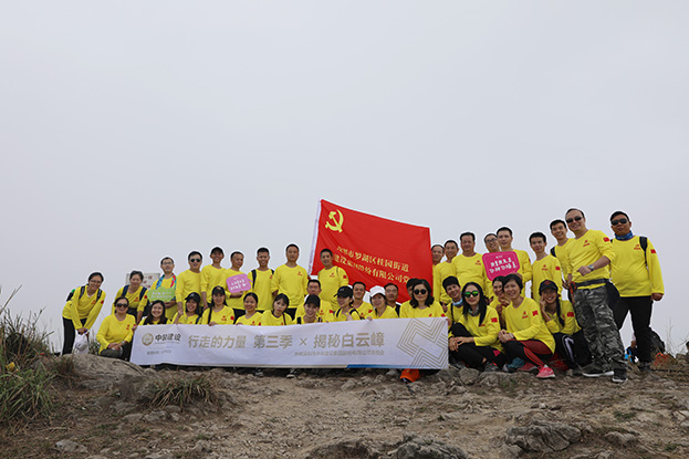 “行走的力量”开云online(中国)党委开展第三季徒步主题党日活动